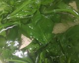 A picture of step 1 of Palak paneer.