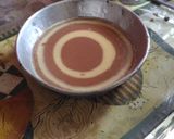 A picture of step 5 of Zebra cake.