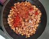 A picture of step 3 of Garlic peanut chutney.