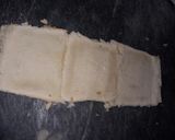 A picture of step 2 of Pin wheel sandwiches.