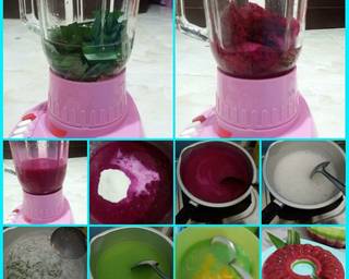 Puding Naga Lapis Cendol Pandan - Step 3