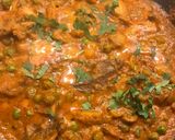 A picture of step 8 of Mushroom Matar.