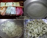 รูปขั้นตอนการทำที่ 2 ของ พาสต้าผัดฉ่าปลาสลิดทอด