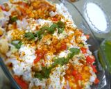 A picture of step 4 of Chana chaat.