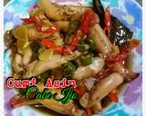 Foto langkah ke 5 dari resep Cumi asin Cabe ijo.
