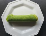 A picture of step 5 of Parsley and egg roll pancakes.