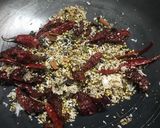 A picture of step 1 of Moong Subzi with Goda Masala.
