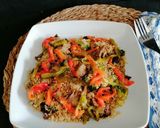 Foto del paso 10 de la receta Quinoa con brócoli y pimientos asados