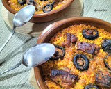 Foto del paso 9 de la receta: Arroz al horno con costillas, shiitake y caldo de verduras