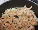 A picture of step 1 of Fusilli with little shrimps #summerchallenge2.