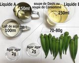 A picture of step 1 of Appetizer - Soy Milk and Summer Vegetable Kanten.