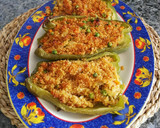 Foto del paso 8 de la receta: Pimientos verdes rellenos de quinoa y verduras
