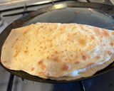 A picture of step 7 of Lebanese Saj bread - markouk.