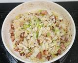 鹹豬肉蔬菜炒飯(在冰箱裡謎食#3)食譜步驟3照片