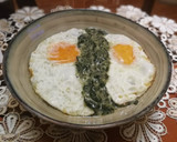 Foto del paso 6 de la receta: Puré de espinaca con huevo frito