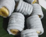 Foto langkah ke 6 dari resep Nagasari Gulung Bunga Telang.