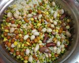 A picture of step 1 of Pancharatan rice.