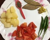 A picture of step 1 of Raw Jackfruit Curry.