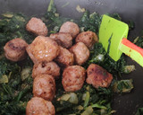 Foto del paso 4 de la receta: Albóndigas con salsa de Gorgonzola, Espinacas y Patatas🧀