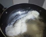 A picture of step 1 of Kesariya coconut laddoo.