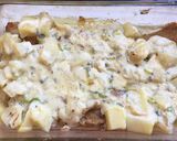 Foto del paso 4 de la receta: Merluza al roquefort con verdeo