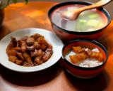 Hình bước làm 5 của món Thịt kho tàu - món ăn của mẹ