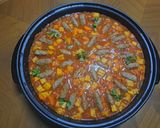 A picture of step 9 of Kofta with Potatoes and Vegetables.