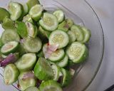 Foto langkah ke 3 dari resep Rujak Timun.