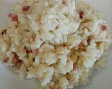 A picture of step 4 of Speck and scamorza risotto.
