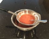 A picture of step 1 of Fresh Strawberry Mousse.