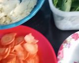 Foto langkah ke 2 dari resep Sapo Tofu Jamur Sayuran.
