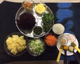 A picture of step 1 of Beetroot cutlets.