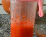 A picture of step 1 of Strawberry pomegranate mocktail.