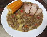Foto del paso 7 de la receta: Potaje de lentejas con verduras y costillas fritas