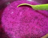 Foto langkah ke 2 dari resep Puding Buah Naga Vla Vanila.