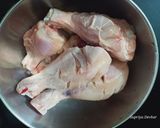 A picture of step 1 of Hyderabadi Chicken thali.