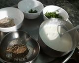 A picture of step 1 of Pomegranate seed raita.