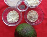 A picture of step 1 of Avocado Paneer Kalakand.