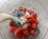 Foto langkah ke 3 dari resep Es semangka susu.