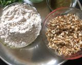 A picture of step 1 of Sprouts Mataki wheat paratha.