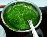 A picture of step 3 of Dana Palak Curry.