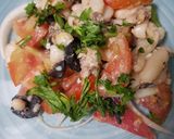 Foto del paso 7 de la receta 🥗 Ensalada de alubias blancas 🫘⚪ y sardinillas 🐟 en aceite 🪔🫒