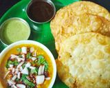 A picture of step 4 of Dal pakwan.