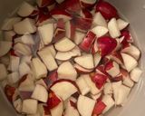 A picture of step 1 of Southern style mashed potatoes pressure cooked.