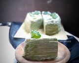 Foto langkah ke 4 dari resep Mille crepes cake chocollatos matcha.