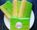 Foto langkah ke 5 dari resep Bolu lapis pandan 4 telur.