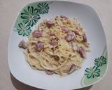 Foto langkah ke 8 dari resep Fettucini Carbonara Simple.