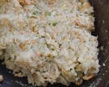 A picture of step 2 of Leftover rice Manchurian.