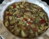 Foto del paso 3 de la receta: Tortilla de papas al horno rellena de jamón y queso