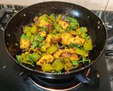 A picture of step 6 of Chilli Pepper Paneer.